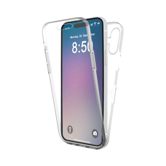 360º Silicon Case for Apple iPhone 16 Plus Transparent